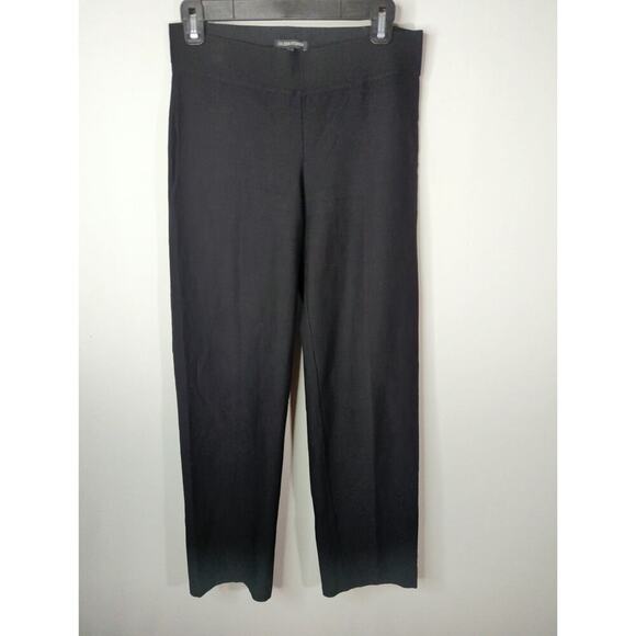 Eileen Fisher Womens Ponte Black Stretch Pull On Pants Casual Size XS Corp Core - Picture 3 of 11